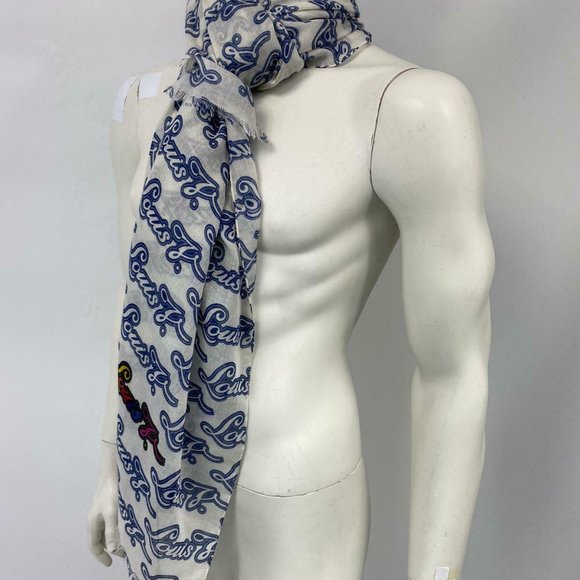 New Authentic Louis Vuitton Cashmere Silk Louis V. - Picture 3 of 9